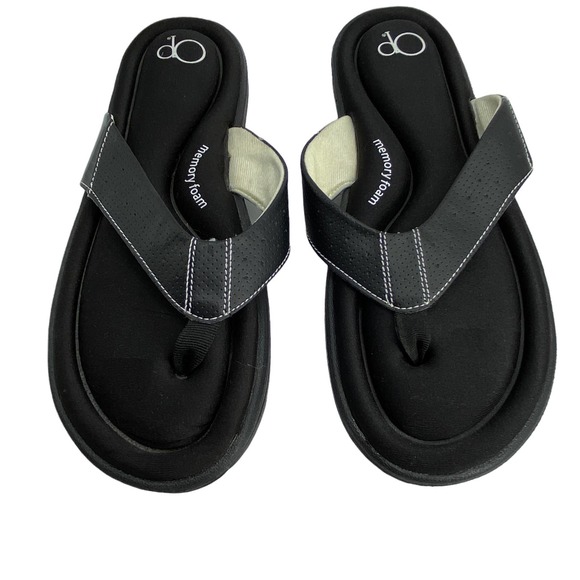 Ladies Xl 1 12 Op Memory Foam Flip Flop 